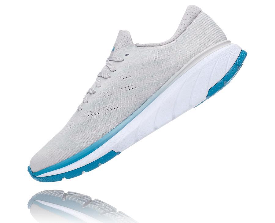 Hoka One One Cavu 3 Löparskor Herr - Vita/Blå - RMBZJ-3825